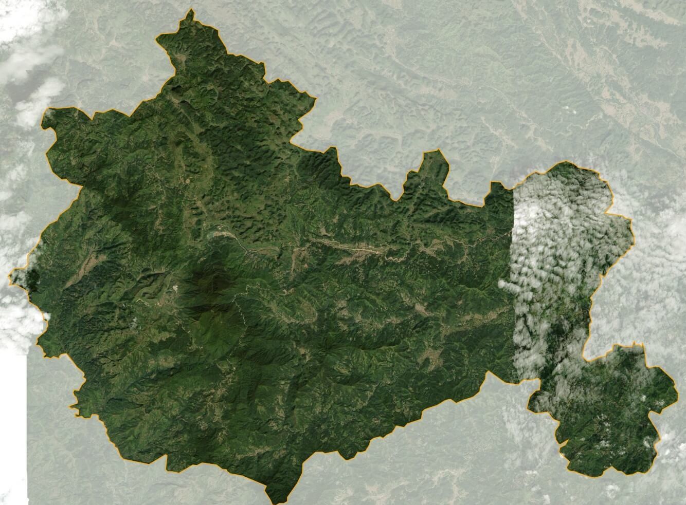Bản đồ vệ tinh huyện Nguyên Bình