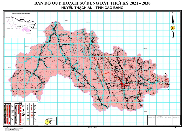 Bản đồ quy hoạch huyện Thạch An
