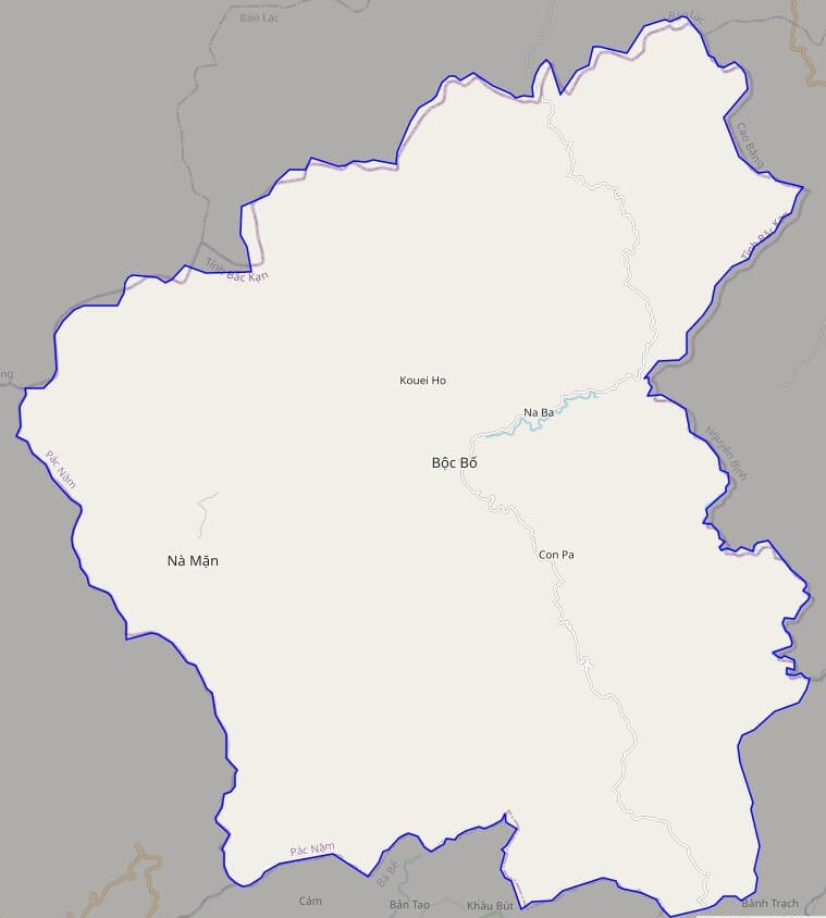 Bản đồ giao thông huyện Pác Nậm