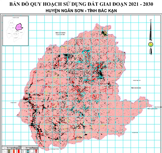 Bản đồ quy hoạch huyện Ngân Sơn