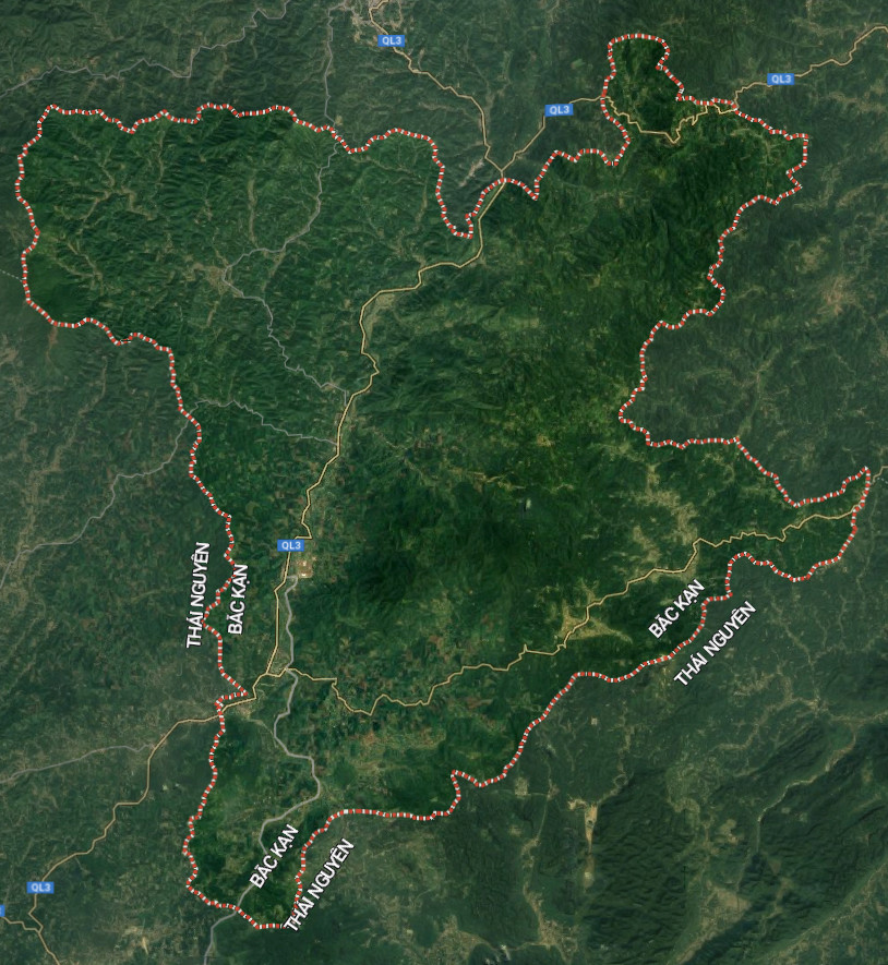 Bản đồ huyện Định Hóa - Thái Nguyên - Địa Ốc Thông Thái Bản đồ vệ tinh Thái Nguyên - \
