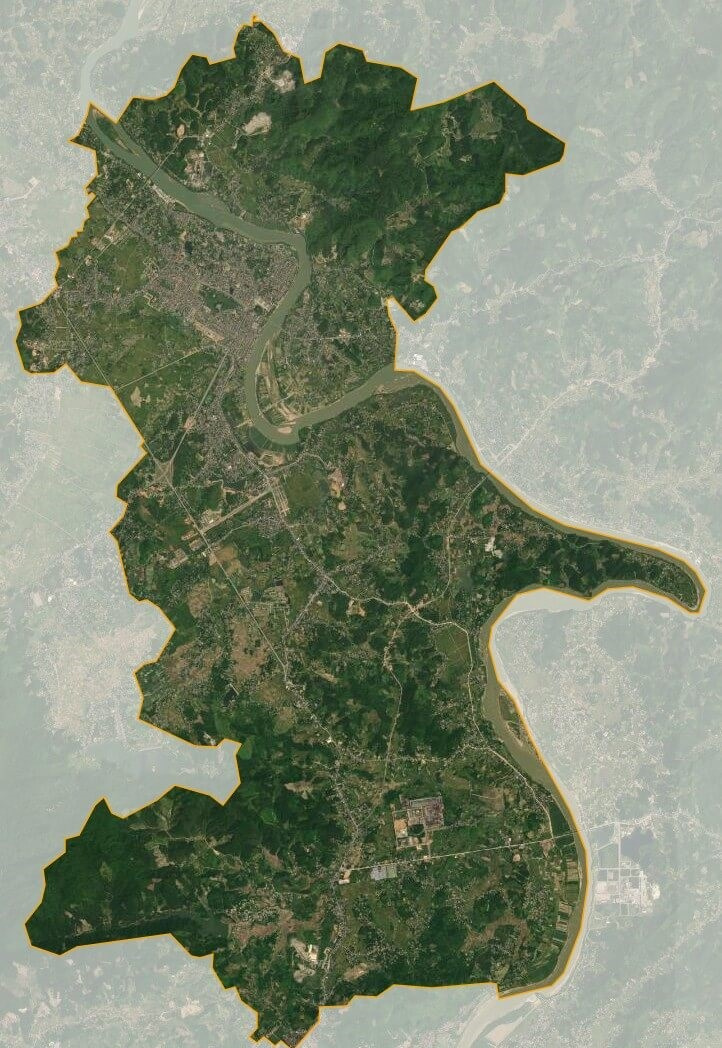 Bản đồ vệ tinh thành phố TuyênQuang