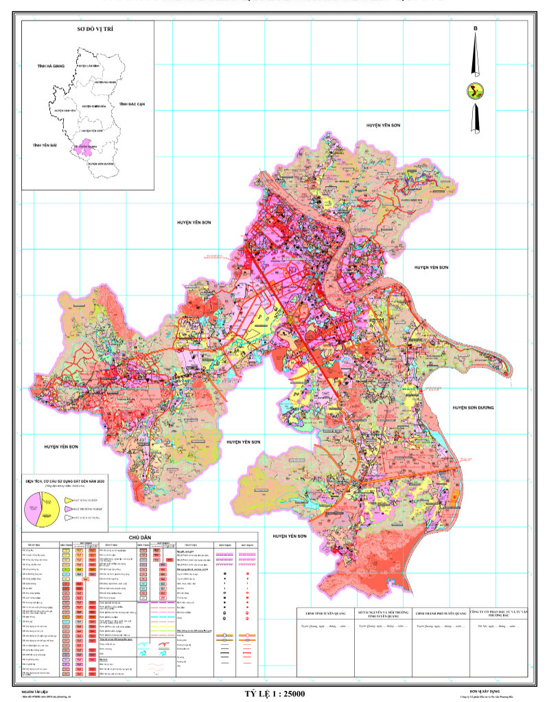 Bản đồ quy hoạch thành phố Tuyên Quang