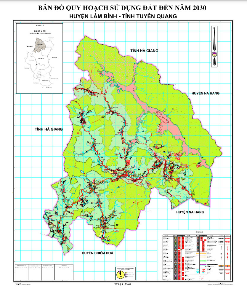 Bản đồ quy hoạch huyện Lâm Bình