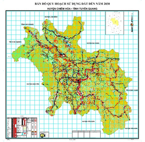 Bản đồ quy hoạch huyện Chiêm Hóa