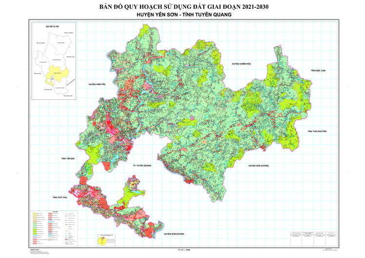 Bản đồ quy hoạch huyện Yên Sơn