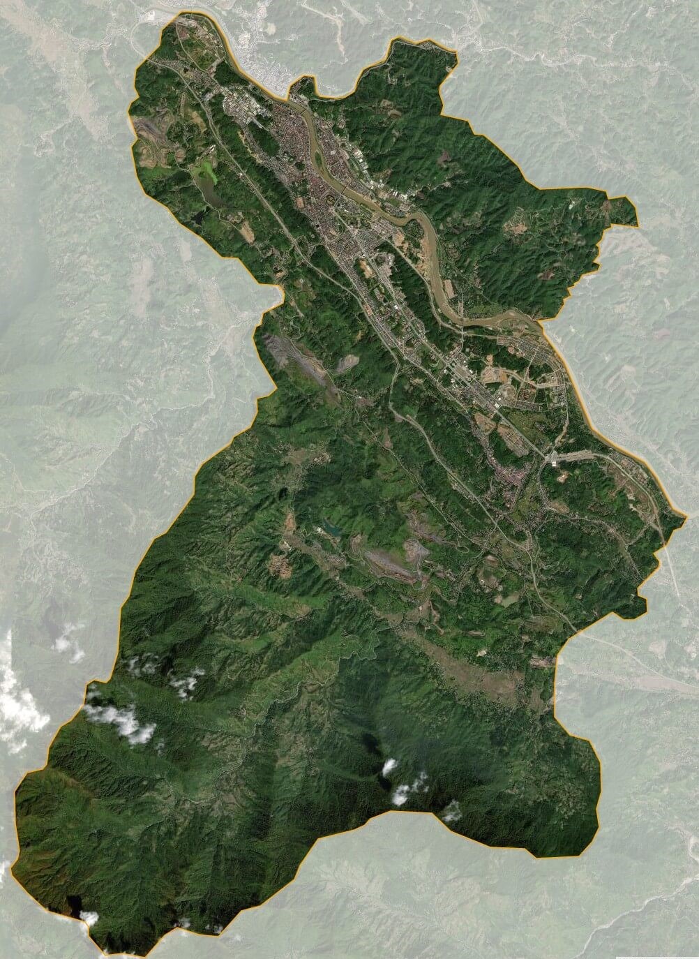 Bản đồ vệ tinh thành phố Lào Cai
