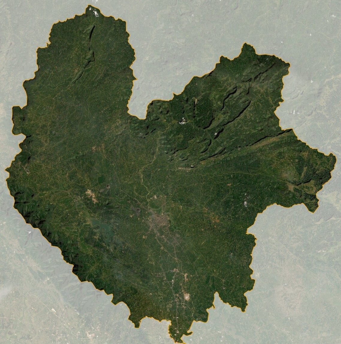 Bản đồ vệ tinh tỉnh Thái Nguyên