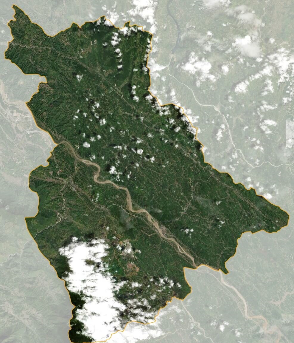 Bản đồ vệ tinh huyện Bảo Thắng