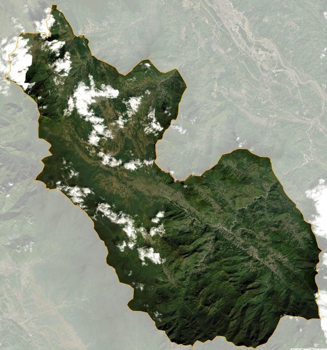 Bản đồ vệ tinh thị xã Sa Pa