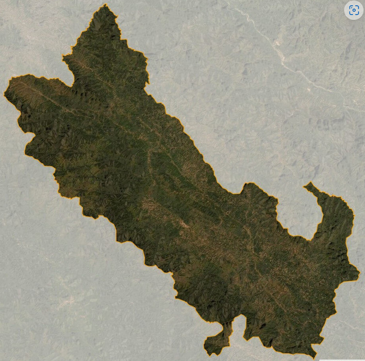 Bản đồ vệ tinh huyện Mường Nhé 
