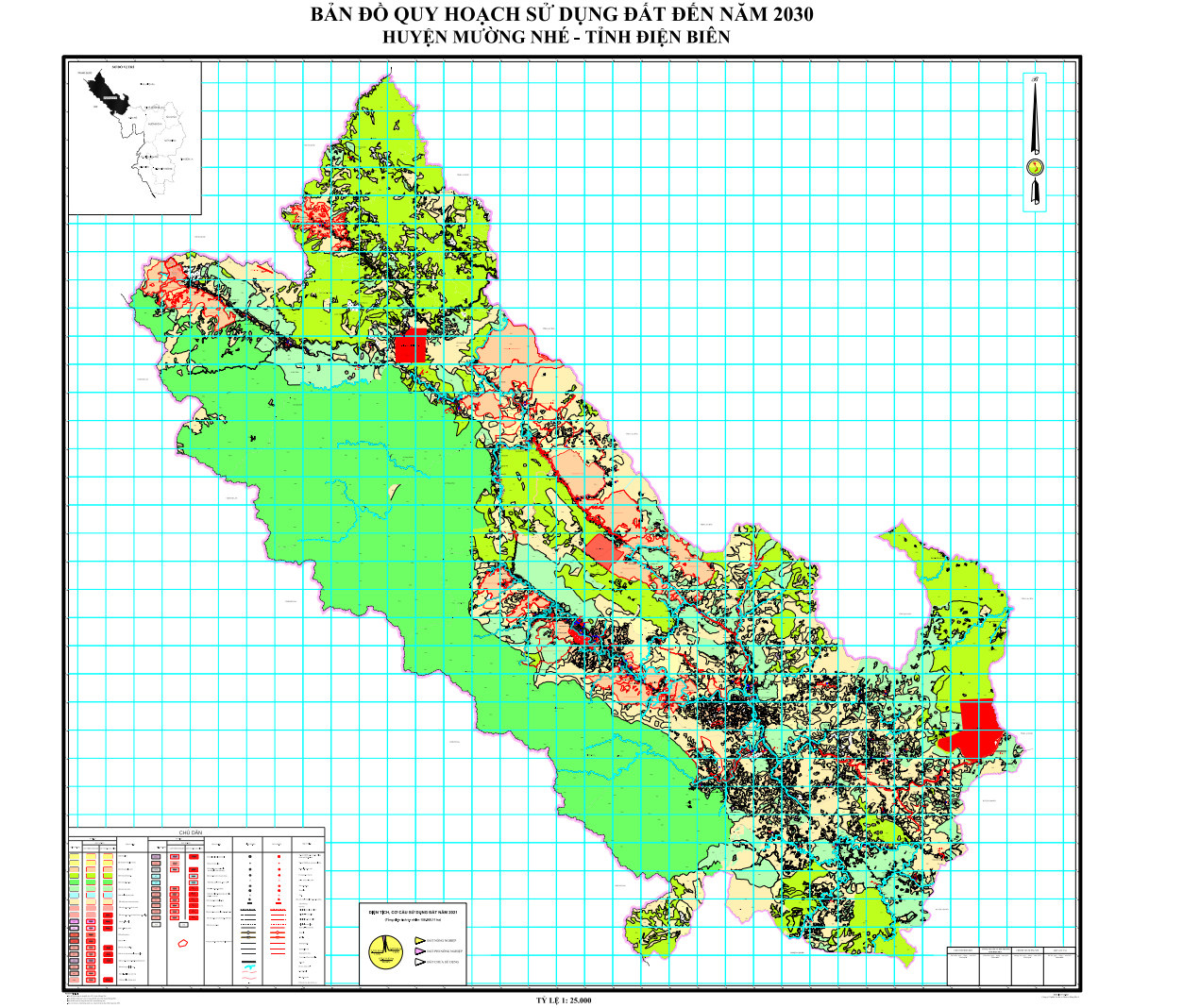 Bản đồ quy hoạch huyện Mường Nhé