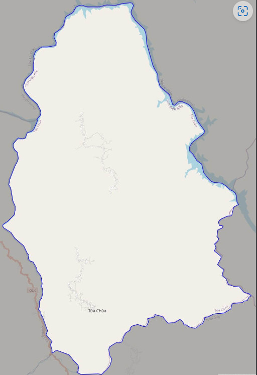 Bản đồ giao thông huyện chùa Tủa 