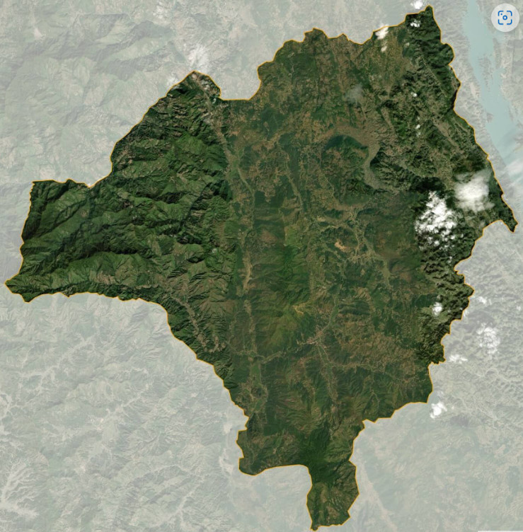 Bản đồ vệ tinh huyện Tuần Giáo