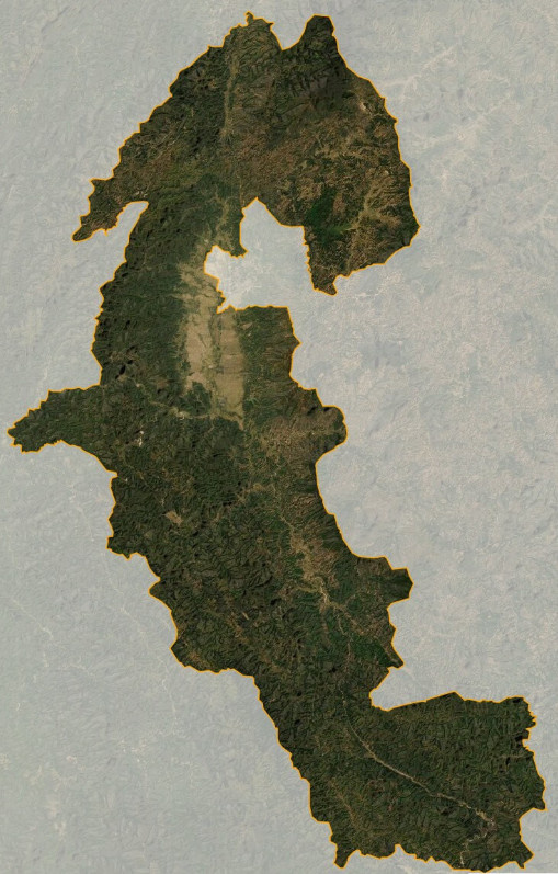 Bản đồ vệ tinh huyện Điện Biên