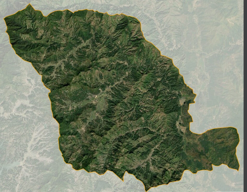 Bản đồ vệ tinh huyện Mường Ảng