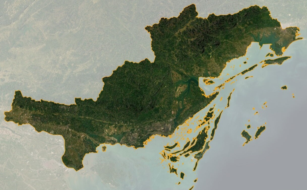 Bản đồ vệ tinh tỉnh Quảng Ninh