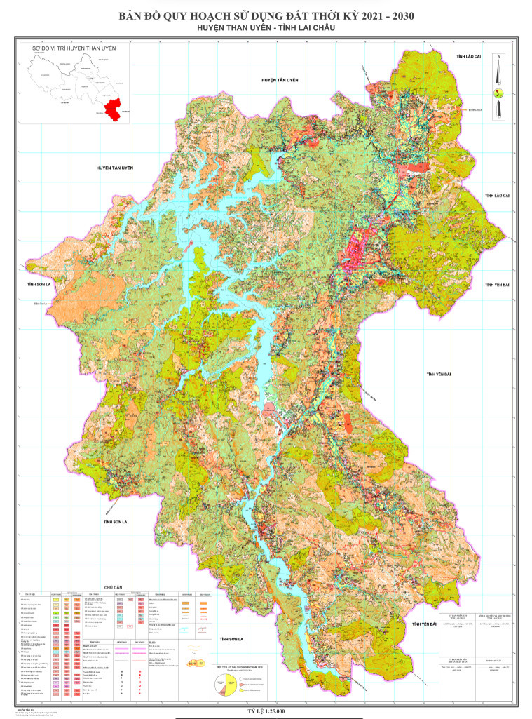 Bản đồ quy hoạch huyện Than Uyên