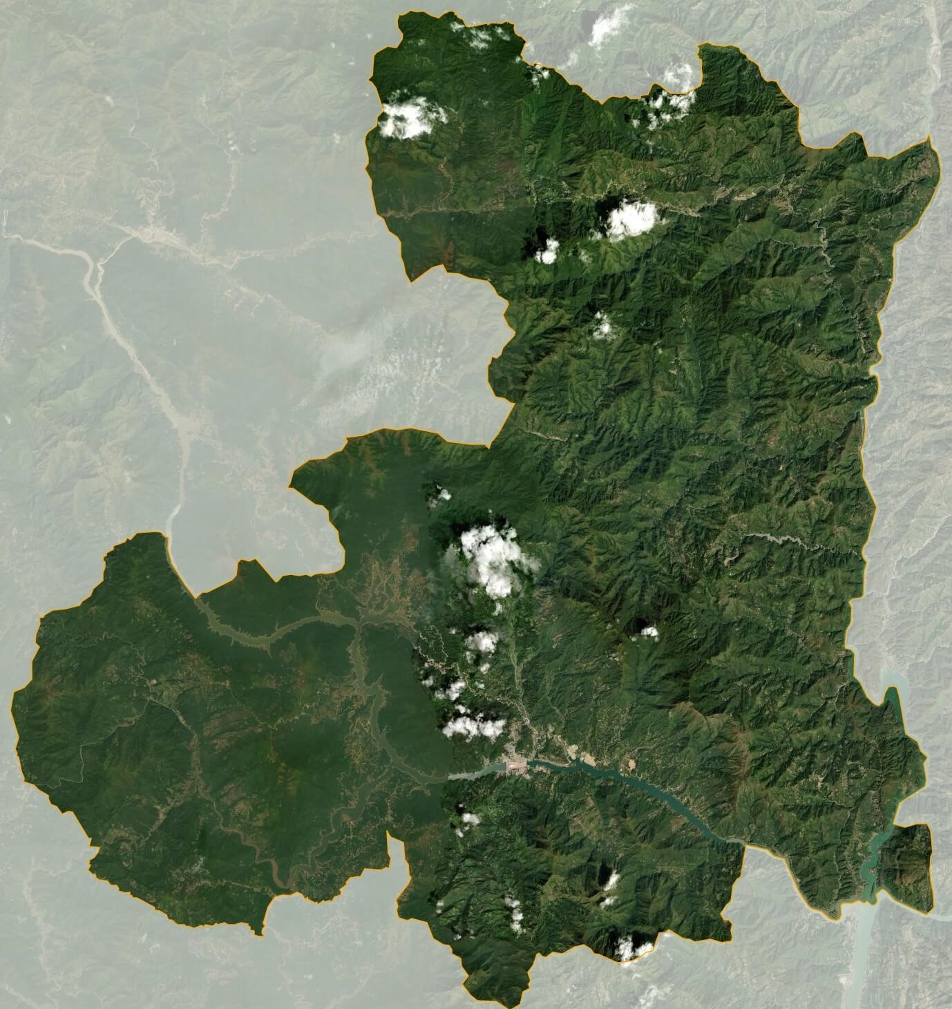 Bản đồ vệ tinh huyện Nậm Nhùn