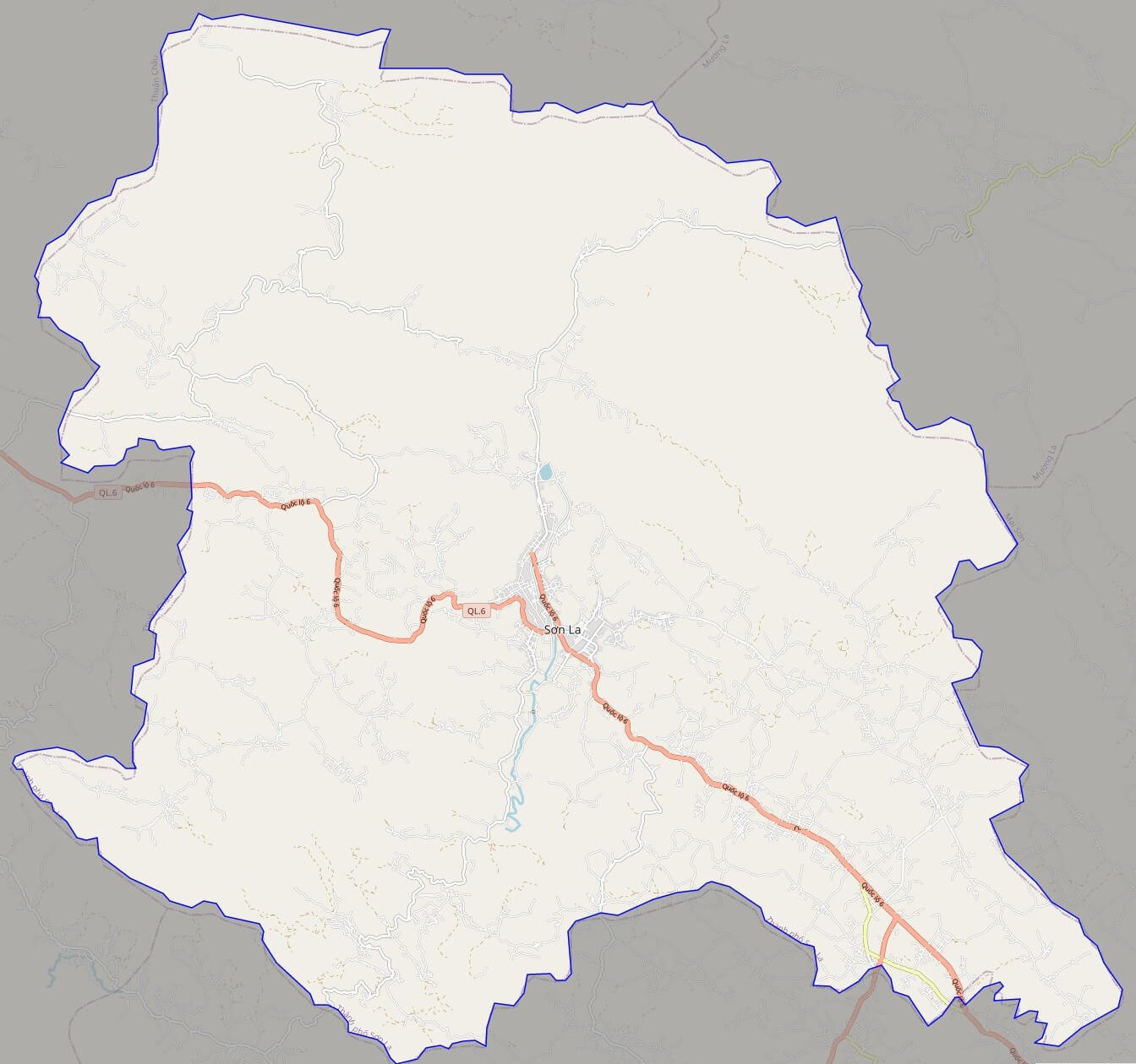 Bản đồ giao thông thành phố Sơn La