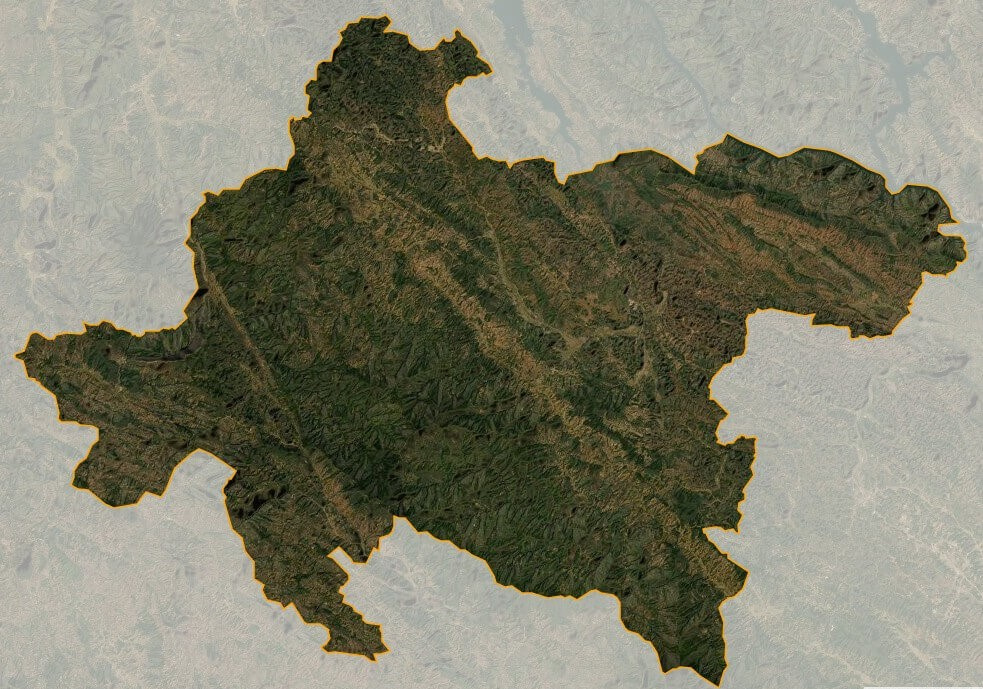 Bản đồ vệ tinh huyện Thuận Châu