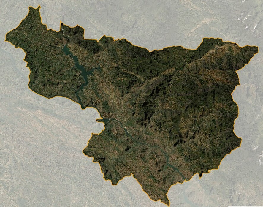 Bản đồ vệ tinh huyện Mường La