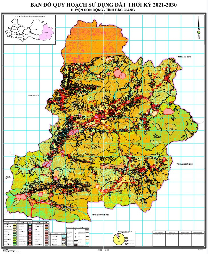 Bản đồ quy hoạch huyện Sơn Động