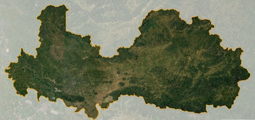 Bản đồ vệ tinh tỉnh Bắc Giang