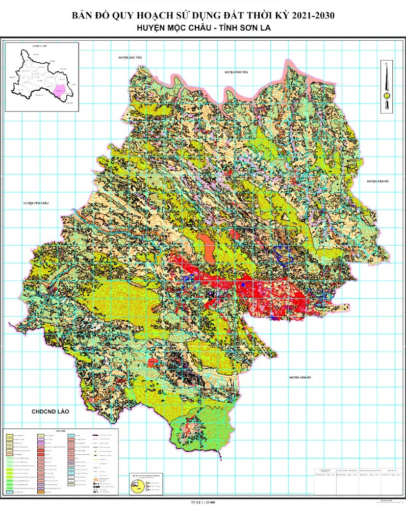 Bản đồ quy hoạch huyện Mộc Châu