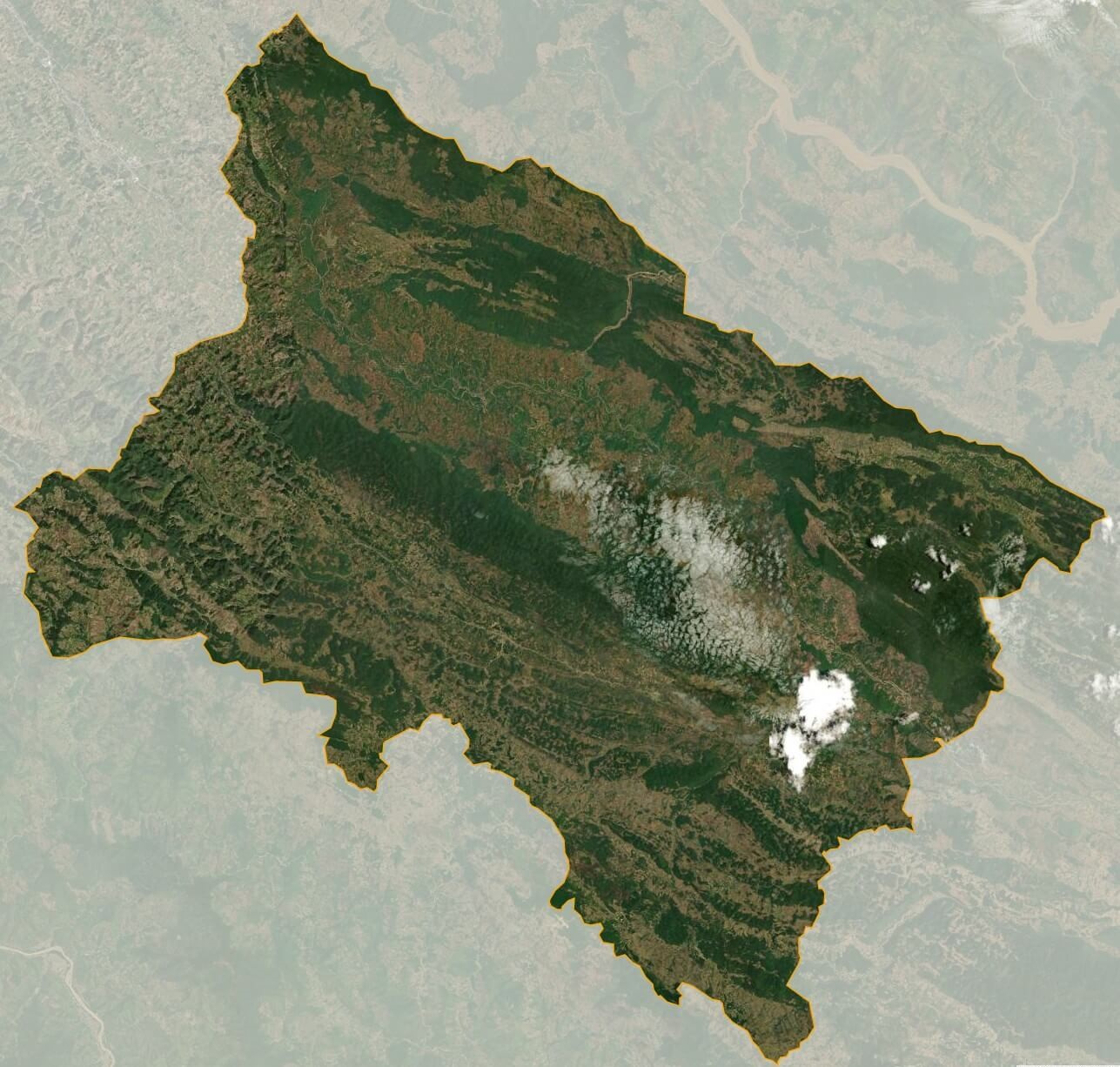 Bản đồ vệ tinh huyện Yên Châu