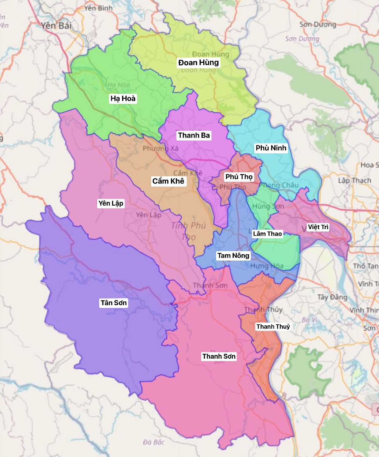 Bản đồ hành chính huyện Lâm Thao đã được cập nhật đến năm 2024 sẽ giúp bạn dễ dàng tìm kiếm thông tin về các khu vực, địa điểm và dịch vụ hành chính tại huyện. Hãy khám phá những nét văn hóa độc đáo của huyện Lâm Thao thông qua bản đồ này.