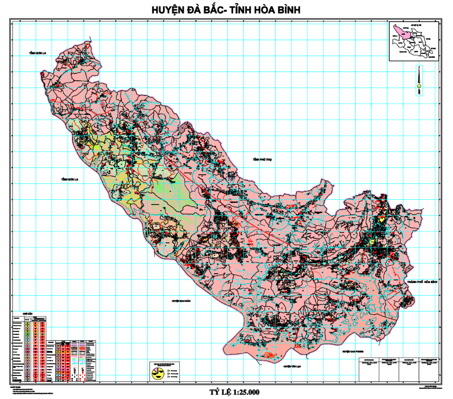 Bản đồ quy hoạch huyện Đà Bắc