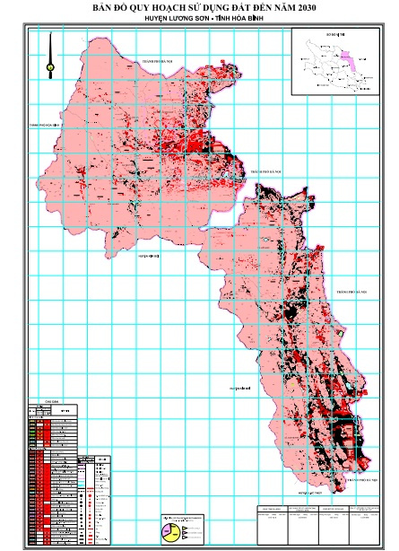 Bản đồ quy hoạch huyện Lương Sơn