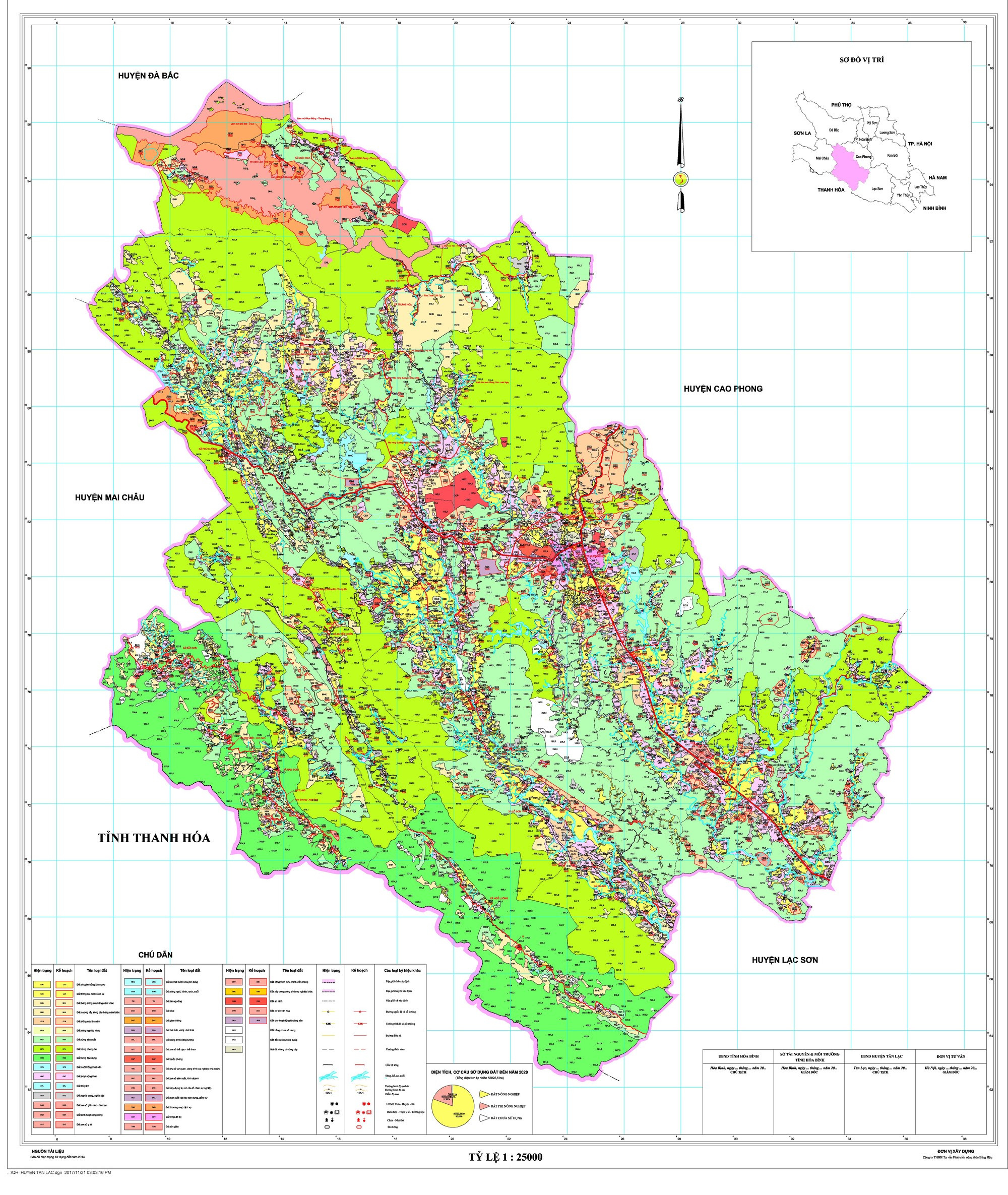 Bản đồ quy hoạch huyện Tân Lạc