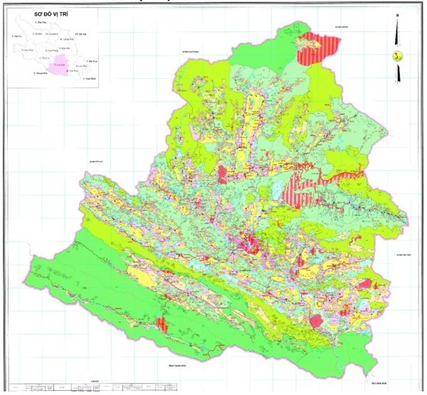 Bản đồ quy hoạch huyện Lạc Sơn