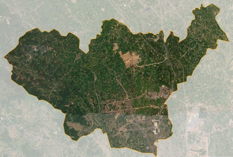 Bản đồ vệ tinh thành phố Sông Công