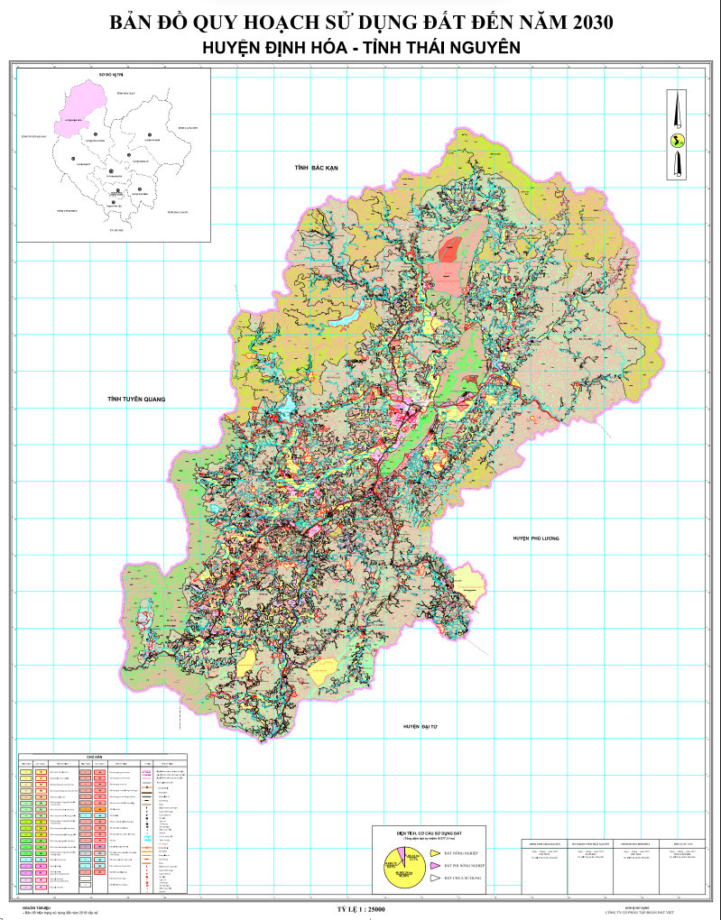 Bản đồ quy hoạch huyện Định Hóa
