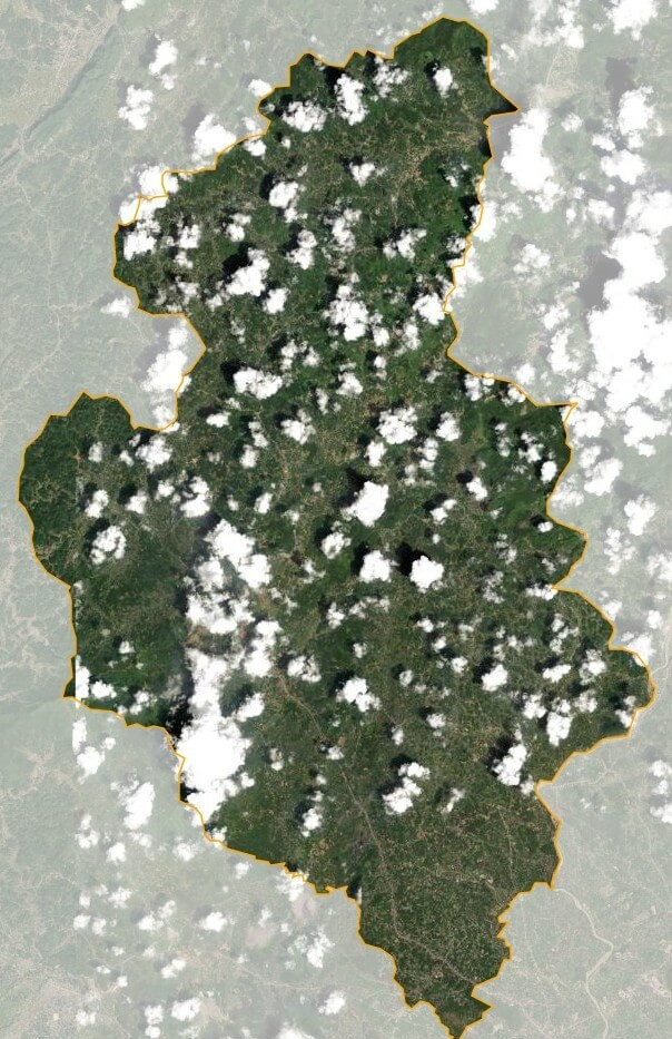 Bản đồ vệ tinh huyện Phú Lương