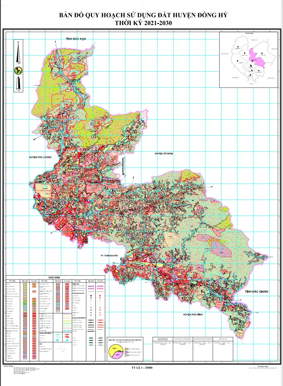 Bản đồ quy hoạch huyện Đồng Hỷ