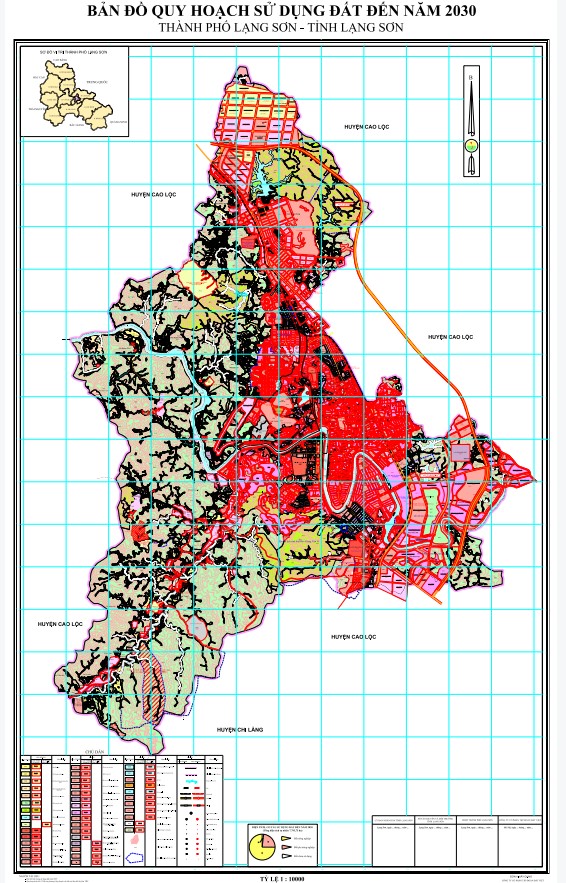 Bản đồ quy hoạch thành phố Lạng Sơn
