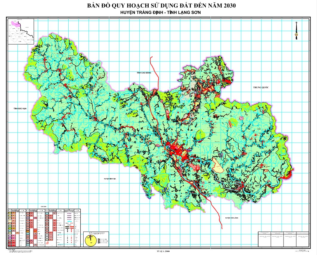 Bản đồ quy hoạch huyện Tràng Định
