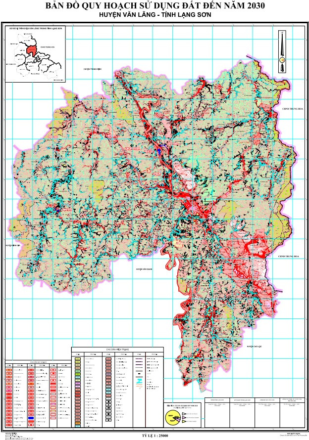 Bản đồ quy hoạch huyện Văn Lãng