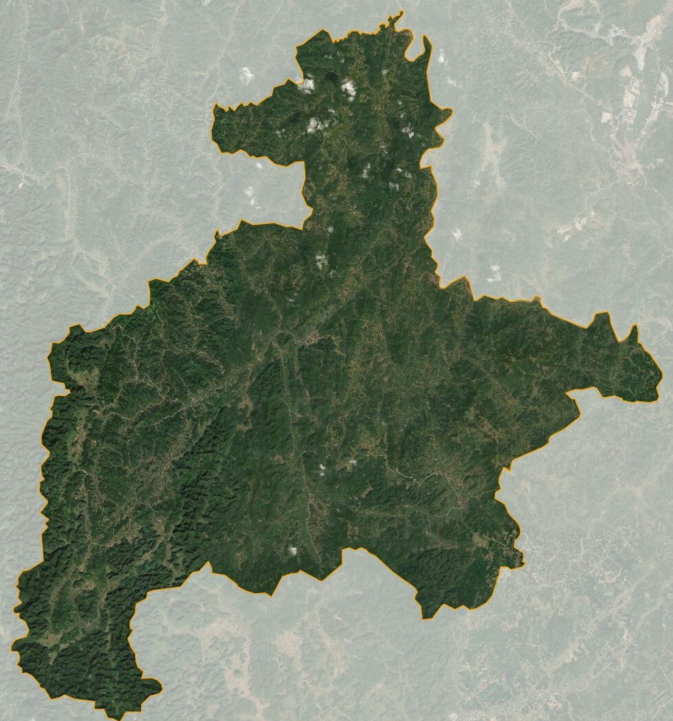 Bản đồ vệ tinh huyện Văn Quan
