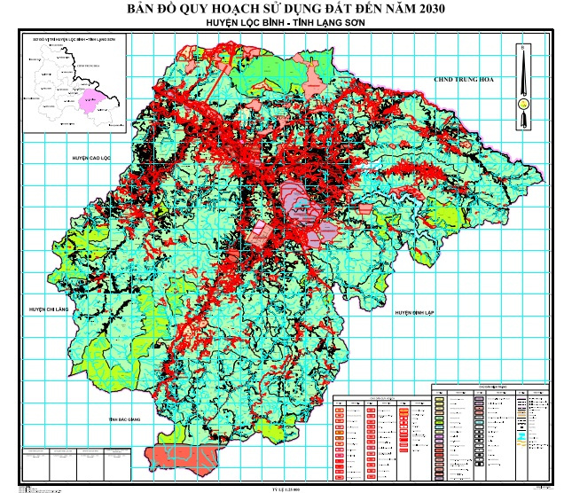 Bản đồ quy hoạch huyện Lộc Bình
