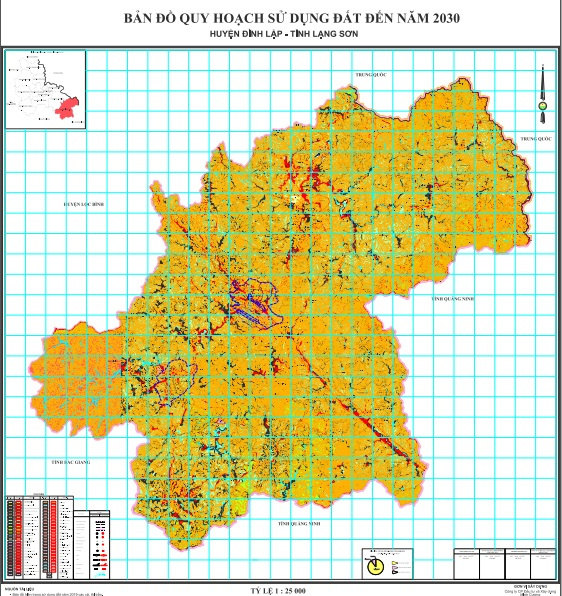 Bản đồ quy hoạch huyện Đình Lập