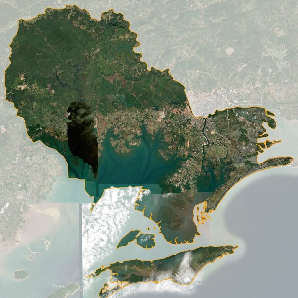 Bản đồ vệ tinh TP Móng Cái
