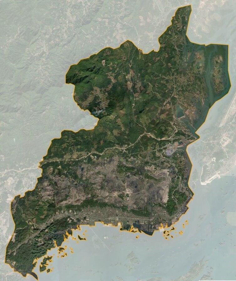 Bản đồ vệ tinh thành phố Cẩm Phả