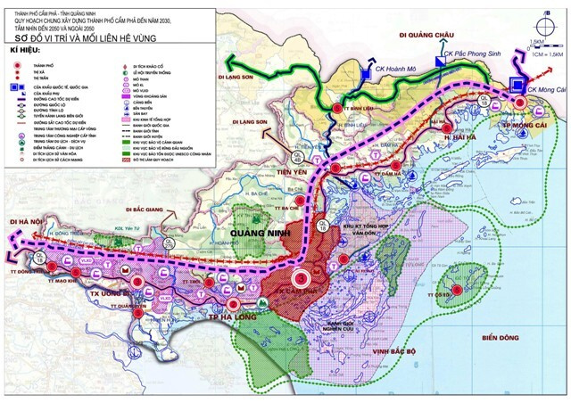 Bản đồ quy hoạch thành phố Cẩm Phả