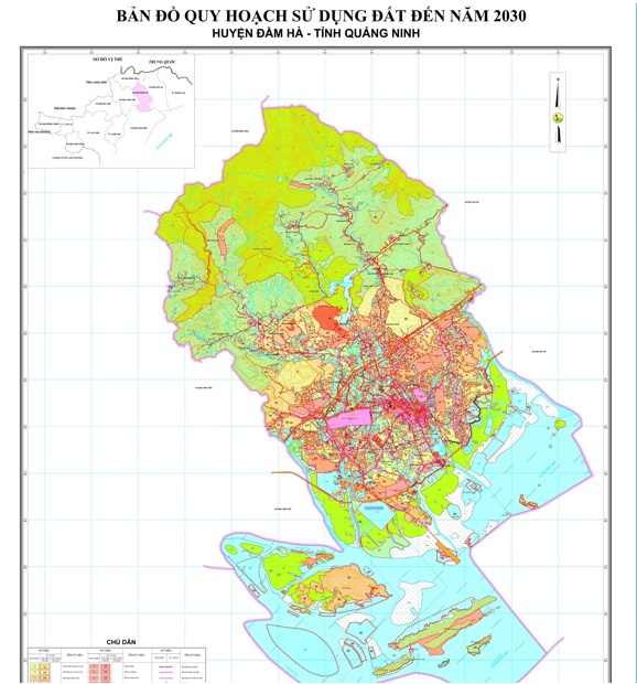 Bản đồ quy hoạch huyện Đầm Hà