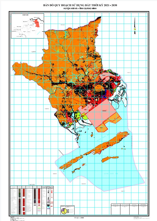 Bản đồ quy hoạch huyện Hải Hà